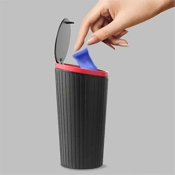 Pressure Type Car Trash Can with Lid, Waterproof Inner Container Replacement for Car Cup Holder, Multifunctional Car, Made of Plastic