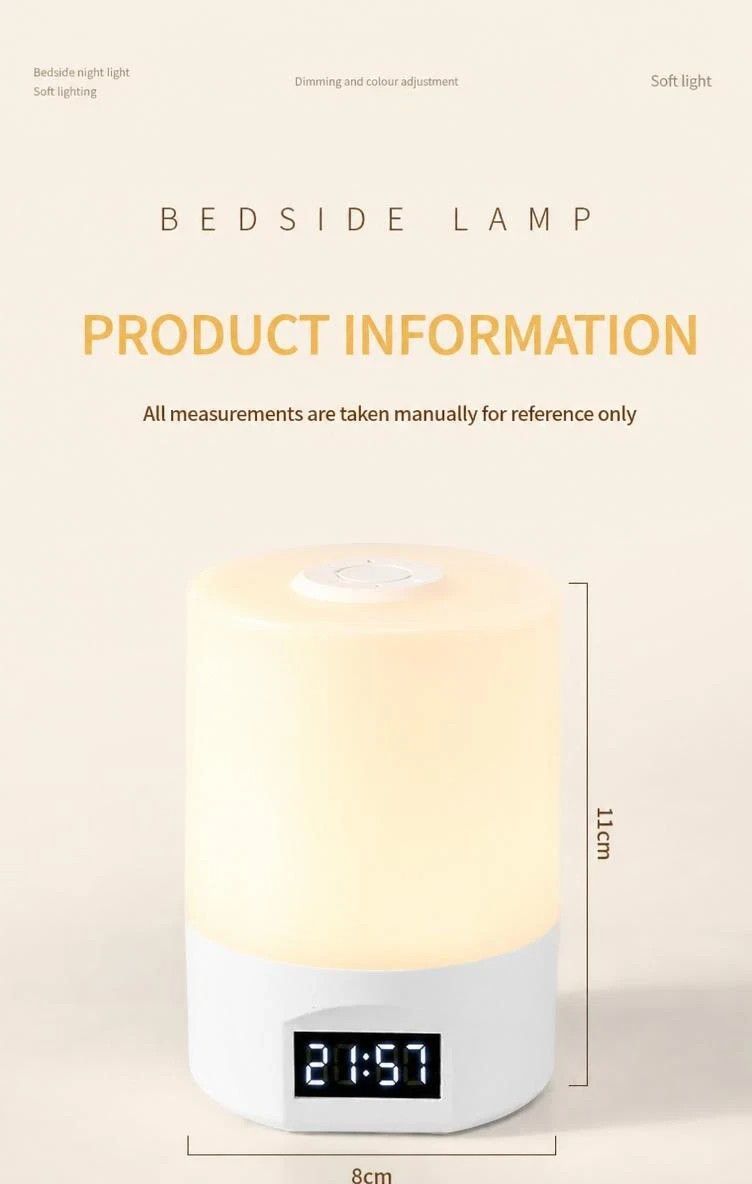 USB LED Sleep Lamp, Touch & Remote Control, 3 Color Stepless Dimming, Rechargeable Plug-in Light, Ideal For Bedroom, Night Toilet Visit, Housewarming Gift