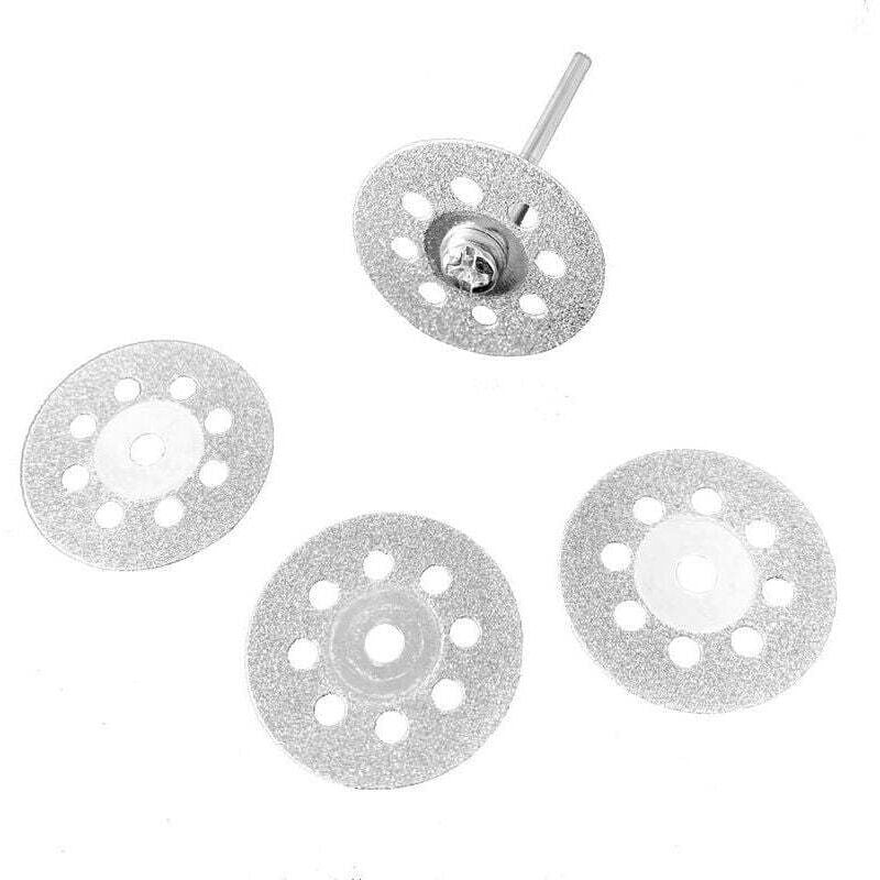 20 Pcs Disque Diamant of Cutting Diamant Mini Disques a Tronconner with Mandrins Tiges for Rotatifs for Tools Glass Gemmes of Cutting, 22mm