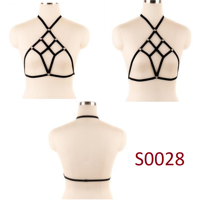 House Of Dasein Pentagram Sexy Body Harness Bondage Cage Bra Bdsm Lingerie - S0028