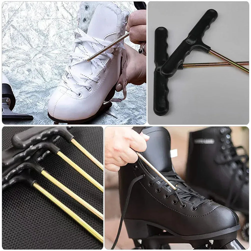 5 Pcs Shoelace Tighteners T shaped Shoelace Puller Tools Team Sports - As Shown