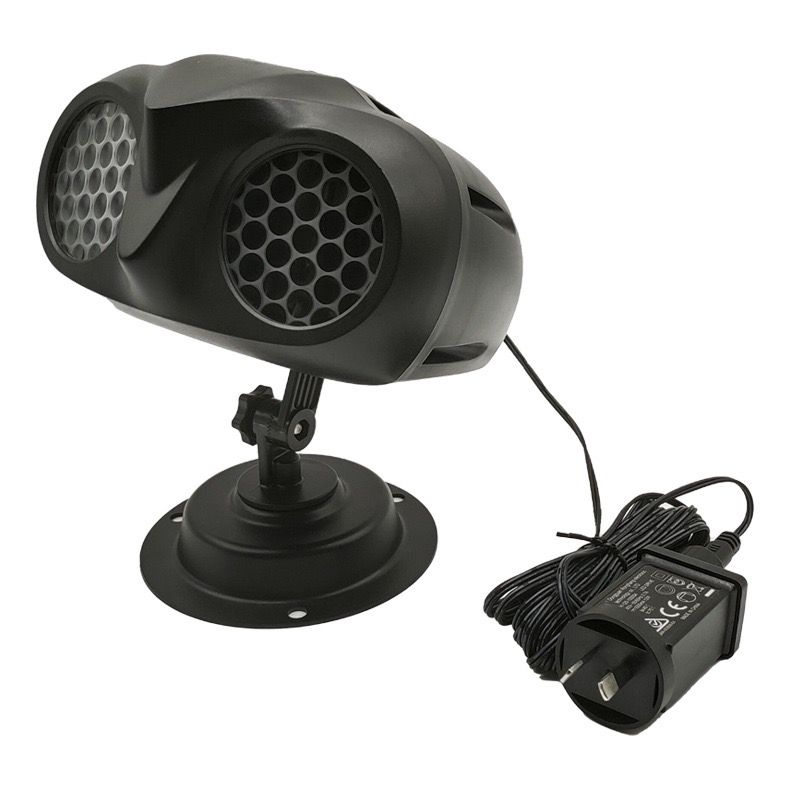 LED Snowflake Projection Owl Light, Dual Lens Dynamic Snowfall Effect for Indoor Christmas Decor and Outdoor Garden Waterproof Landscape Lighting (Black)