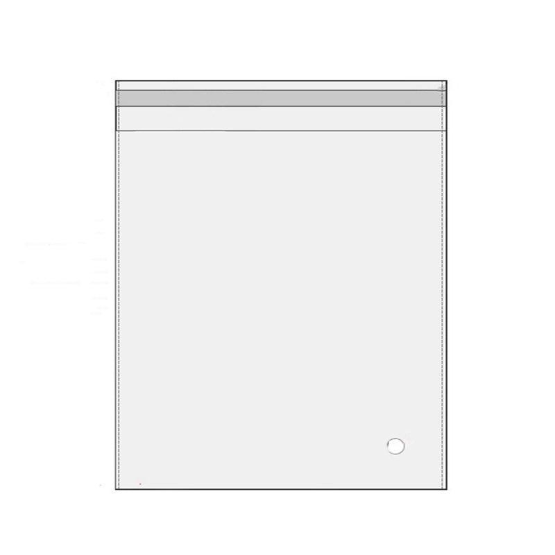 Multi-size Clear Self-Seal Cellophane Bags - Bulk Adhesive Opp - 11*20+4