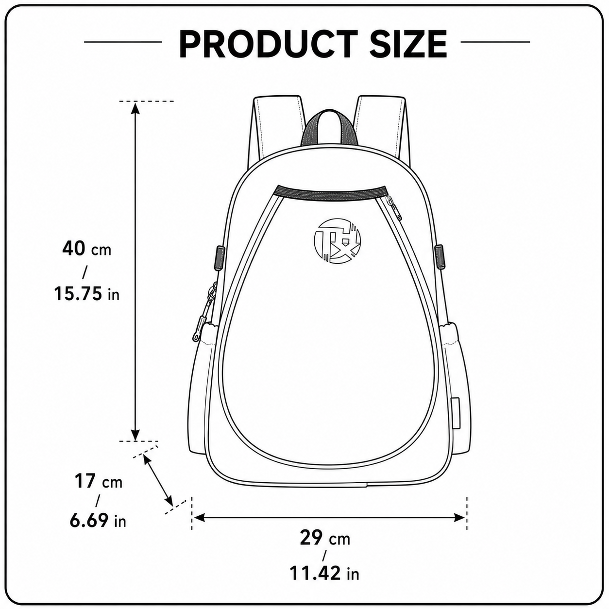 Green Sports Racket Backpack - Lightweight Casual Travel Bag with Separate Racket Compartment, Shoe Compartment, Bottle Pocket for Tennis, Badminton, Gym and Outdoor Use