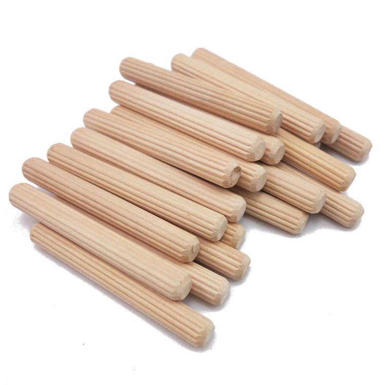 Wood Dowels Beech Wood Dowels Woodworking Supplies Drilling Dowels DIY - Wood color - Size 12-80mm