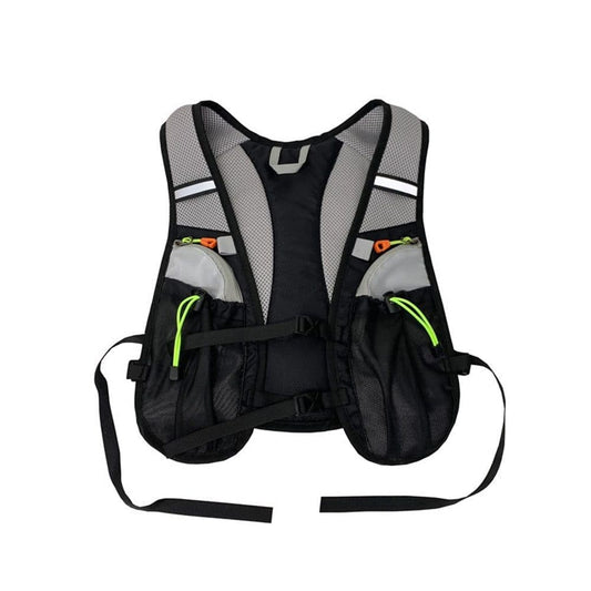 Reflective vest with hydration bladder, unisex adjustable breathable for running cycling marathons