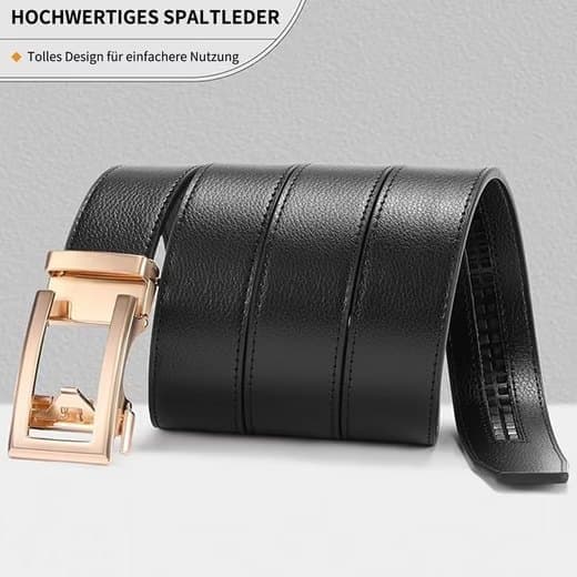 White Unisex Leather Belt with Adjustable Buckle, 125 cm,White