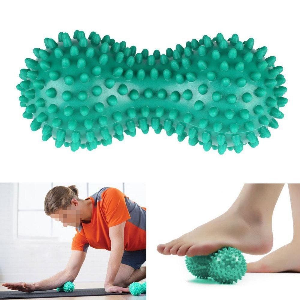 Peanut Muscle Massage Roller Stick for Yoga and Body Massage Multicolor