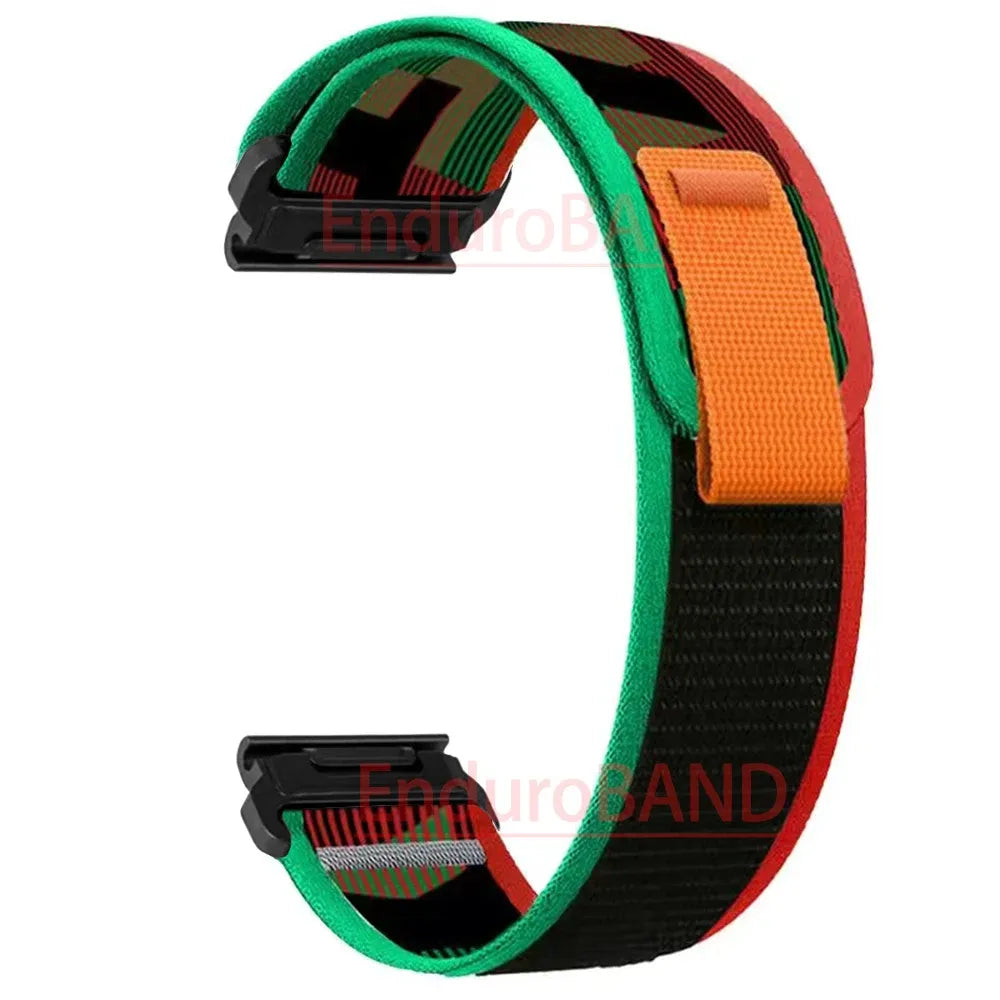 Nylon Watch Band Compatible with Garmin Fenix 7 7X 6X Pro Enduro Instinct Mk1 Epix Gen 2 A7, 20mm