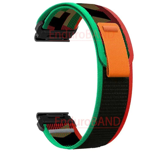 Nylon Watch Band Compatible with Garmin Fenix 7 7X 6X Pro Enduro Instinct Mk1 Epix Gen 2 A7, 20mm
