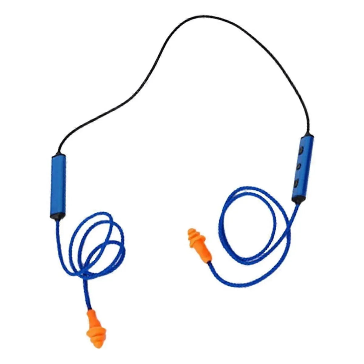 Bluetooth Hearing Protection Earbuds, Noise Cancelling Silicone Earplug Headset for Work, Blue