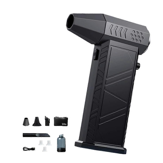 Turbo Jet Fan 300000RPM Powerful Air Blower, Brushless Motor Portable Dust Cleaner for Car Interior, 8000mAh Battery