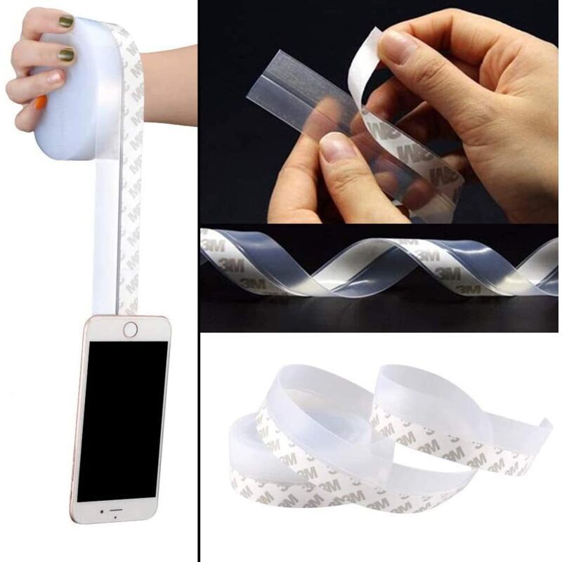 10 m Transparent Silicone Door Bottom Sealing Strip, Self Adhesive Waterproof Windproof Dustproof Gap Seal, Width 35 mm
