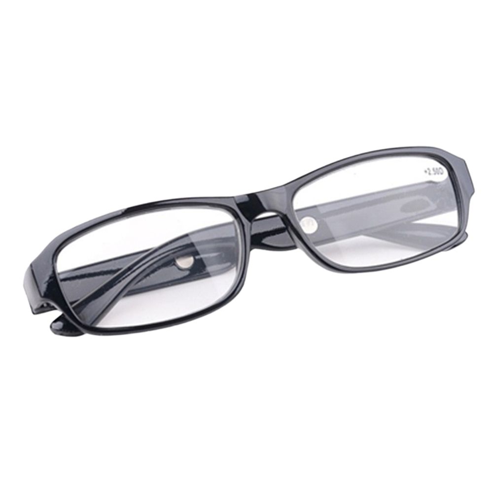 Reading Glasses with Optical Lenses for Close Reading, Computer Work and Everyday Vision Support at Home and Office, Black, 550 Degree
