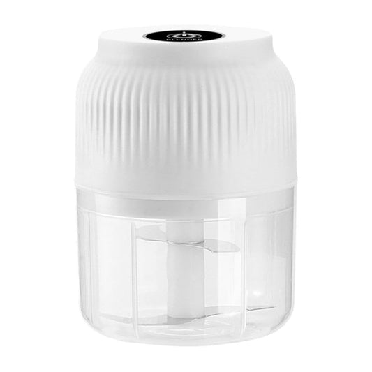 Food Blender , Electric Garlic Chopper Meat Grinder Portable Mini Food Processor Vegetable Masher with Type C Charging Garlic Masher Mincer for Onions Meat 300Ml (White) White