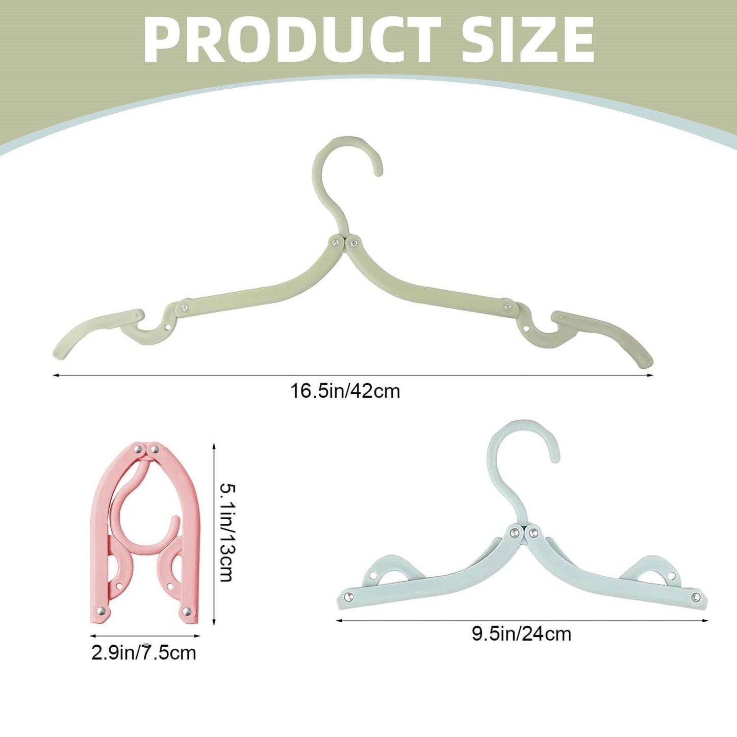 Folding Clothes Hanger Pink 5Pcs Travel Foldable Hangers Update Portable Plastic Hanger Travel Accessories Must Haves Clothes Drying Rack Folding Hanger for Traveling Camping Flying Rv One Size Pink