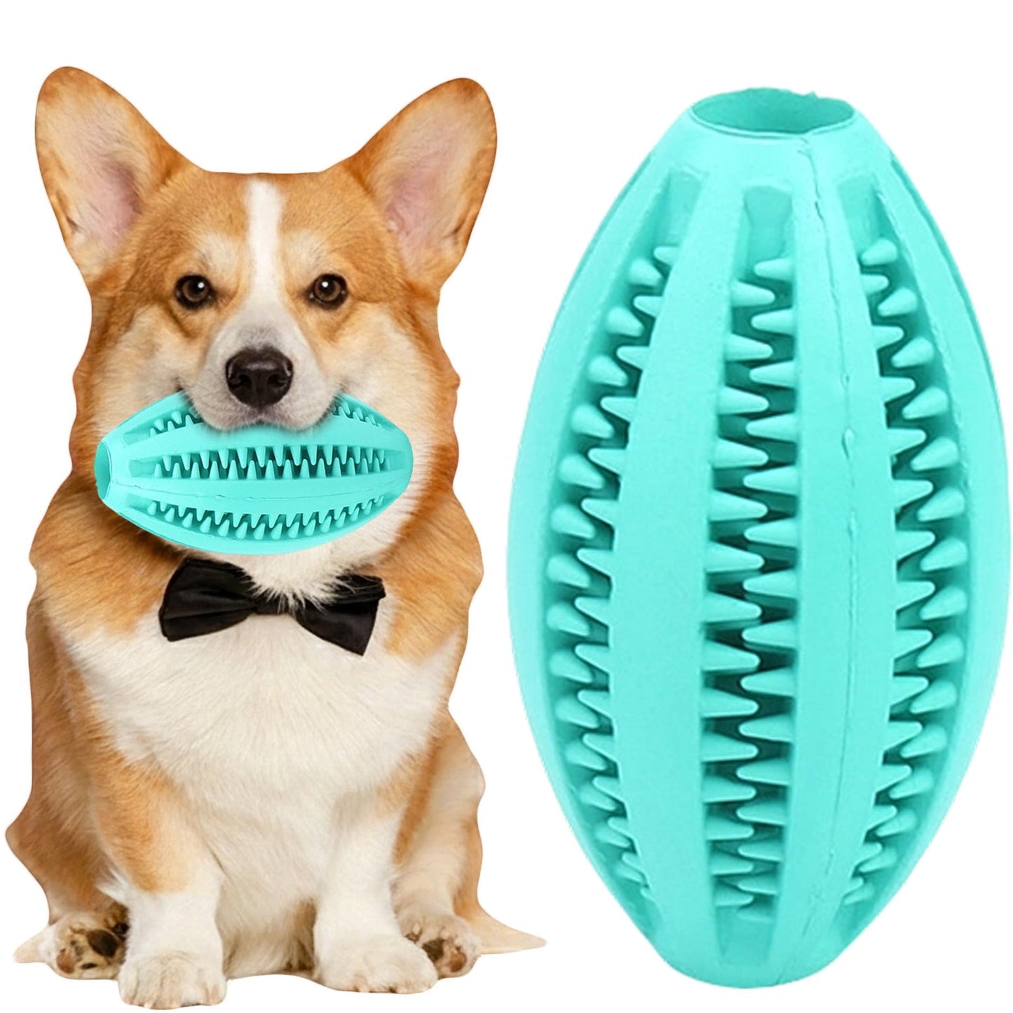 Pet Toy Ball Dog Puzzle Toy 1 Pack Interactive Dog Toys for Dispensing Puppy Toys for Teething Puppy for Teeth/Slow Feeder/Iq Training/Playing, Yellow Light blue