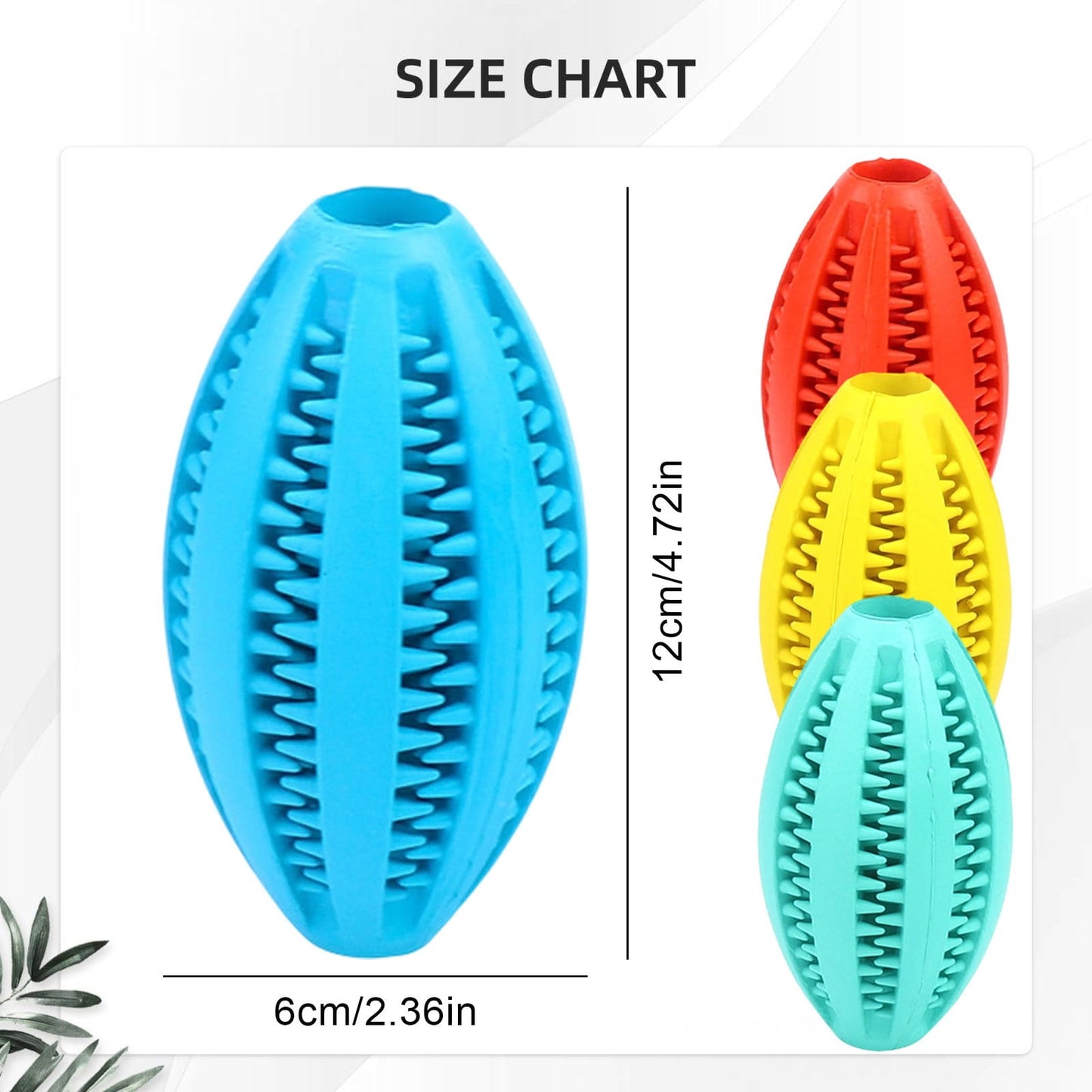 Pet Toy Ball Dog Puzzle Toy 1 Pack Interactive Dog Toys for Dispensing Puppy Toys for Teething Puppy for Teeth/Slow Feeder/Iq Training/Playing, Yellow Sky Blue