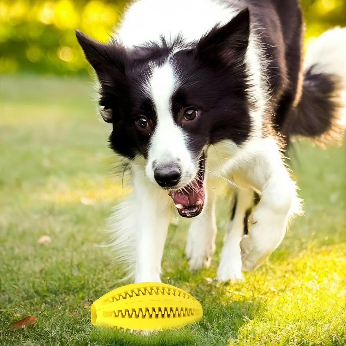 Pet Toy Ball Dog Puzzle Toy 1 Pack Interactive Dog Toys for Dispensing Puppy Toys for Teething Puppy for Teeth/Slow Feeder/Iq Training/Playing Yellow