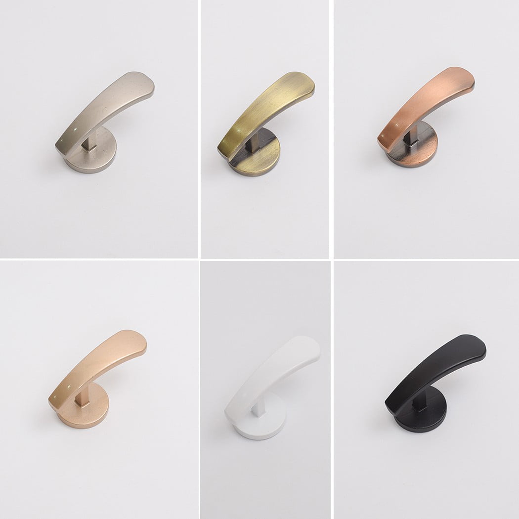 Self-Adhesive Wall Hooks - Fabric Curtain Tie Back Stick On Drape Holder Durable Rose Gold 2# Silver
