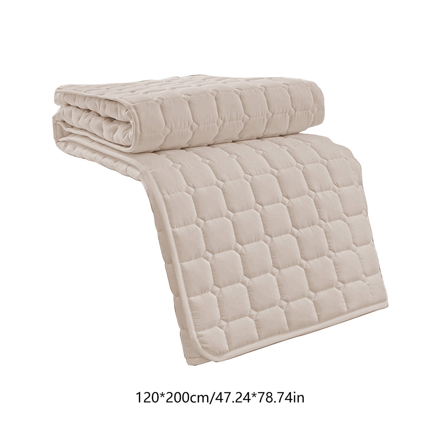 Queen Mattress, 47×78 Inch Floor Mattress, Thicken Floor Sleeping Pad Foldable, Roll Up Mat Easy to Store and Portable, Mattress Suitable for Camping and Guest Room 47×78 in Gray