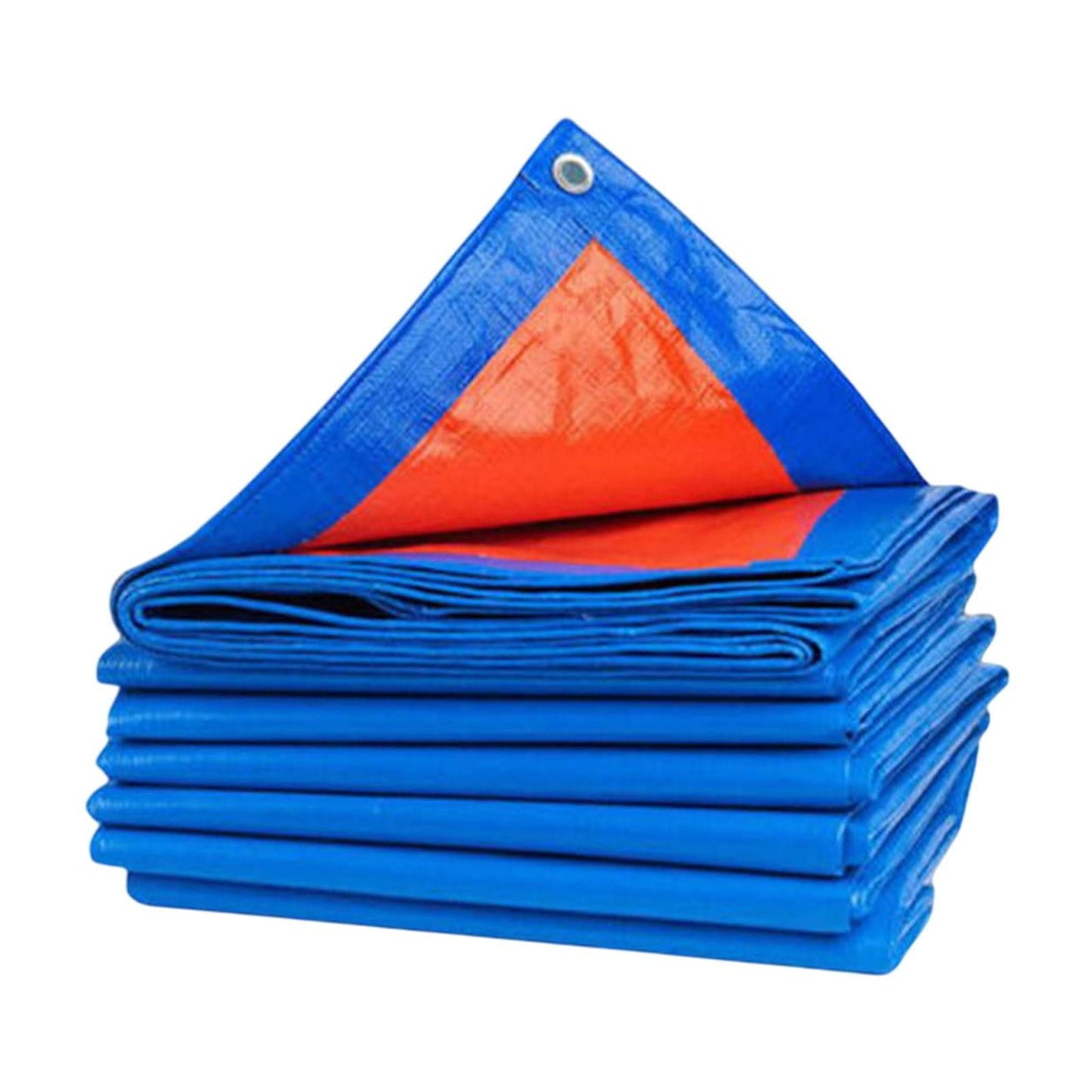 Heavy Duty Tarp Cover, Thick Tarps Waterproof Tear and Rip Proof UV Resistant Tarpaulin with Reinforced Grommets and Edges Blue