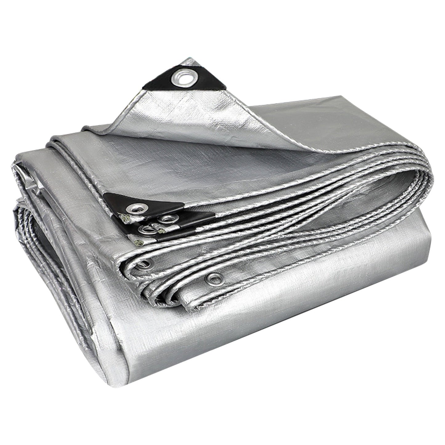 Heavy Duty Tarp Cover, Thick Tarps Waterproof Tear and Rip Proof UV Resistant Tarpaulin with Reinforced Grommets and Edges D