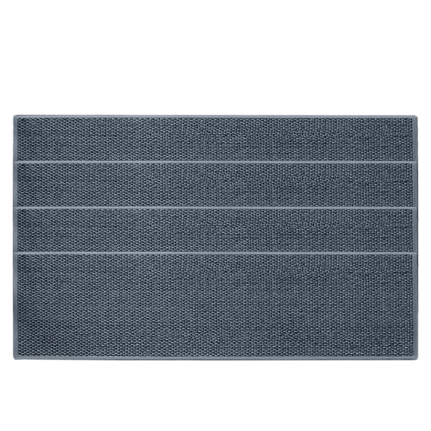 4-Piece Non-Slip Stair Treads, Self-Adhesive Striped Carpet Mats, Absorbent & Quiet Step Pads, Can Be Cut to Fit, Washable for Indoor Staircase Safety\u200b\u200b Gray 2