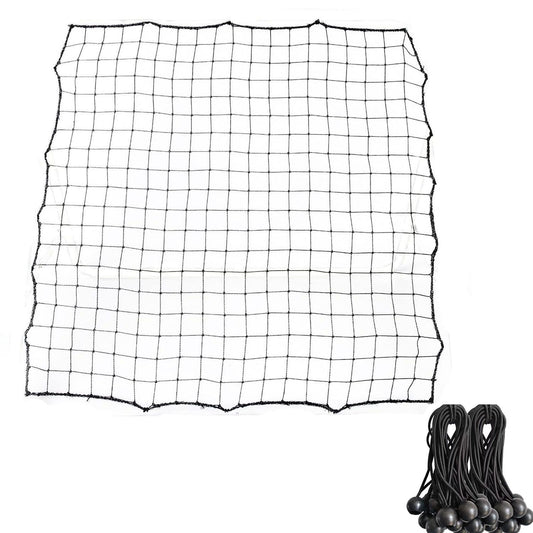 100*100cm Replacement Soccer Rebounder Net Soccer Rebounder Net Soccer Rebounder Net Bounce Back Kickback Football Practice Training Aid （1 net+20 elastic ropes）