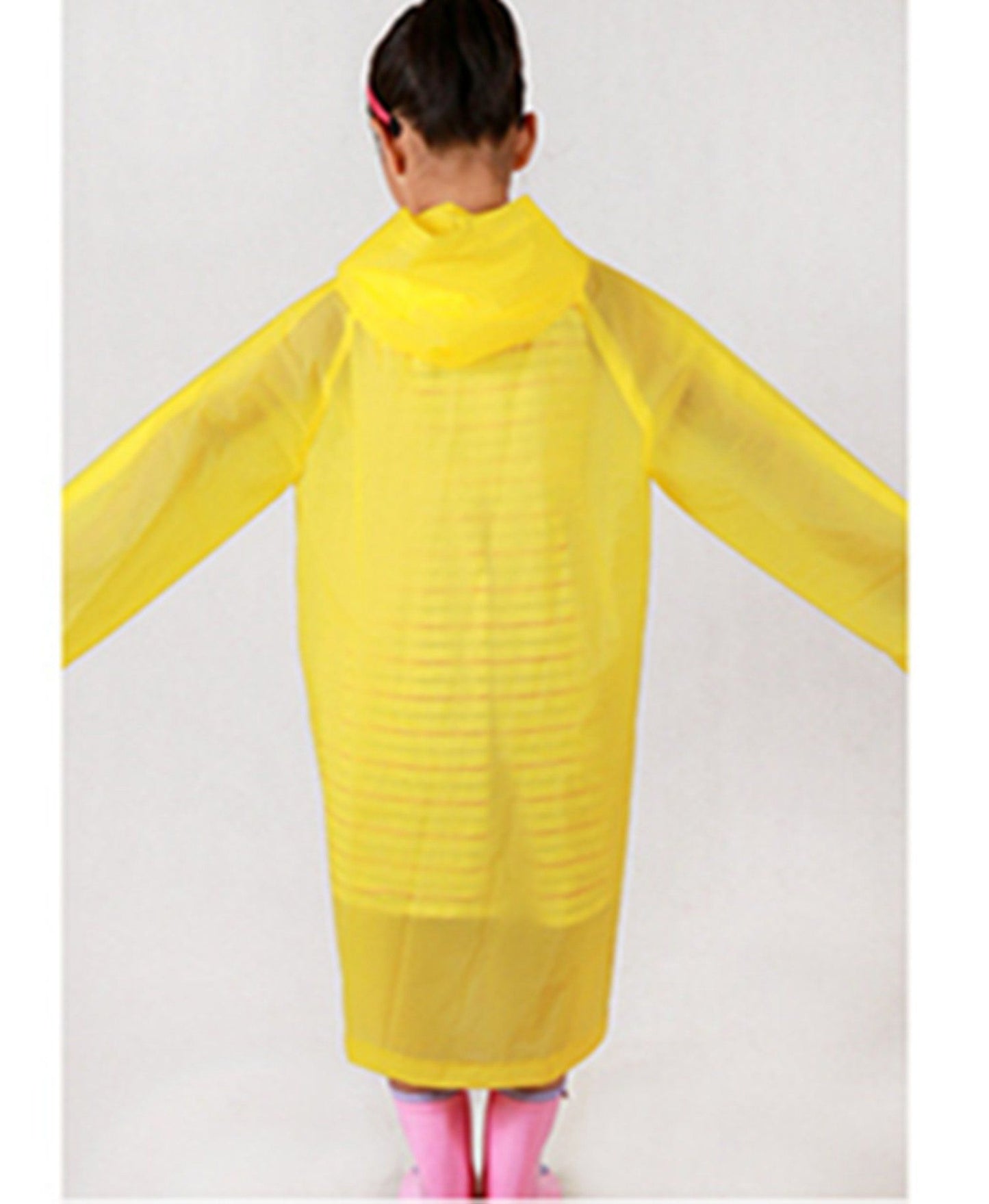 Kids Raincoat  Girl Boy Waterproof Hood rain Jacket Outdoor Age 4-14 YellowRain Poncho, Lightweight Emergency Padded Poncho for Outdoor Activities, Camping, Windy and Stormy Weather