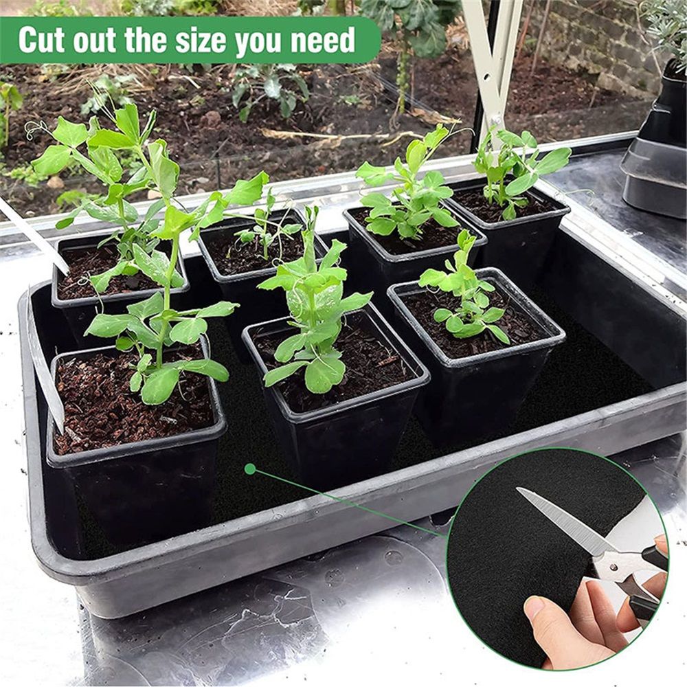 47.2*39.4 inch Automatic Plant Watering Mat  System Wick Cord for Seed Starter Tray Capillary Mat for Seedling Capillary Matting for Potted Plants Greenhouse Gardening