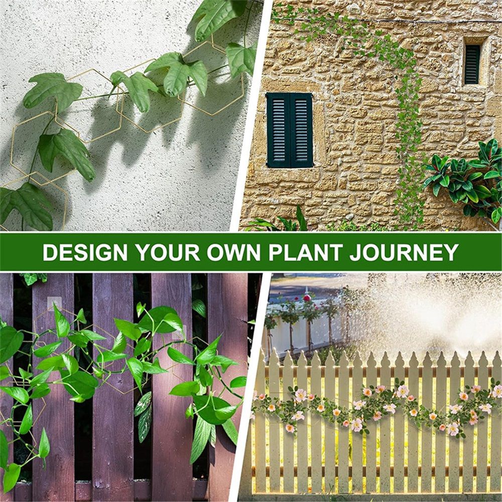 Chain Trellis for Climbing Plants - Indoor & Outdoor House Plant Accessories  More | Garden Wall Trellis and Plant Vine Support - Houseplant Accessories and Plant Gifts（18pcs）