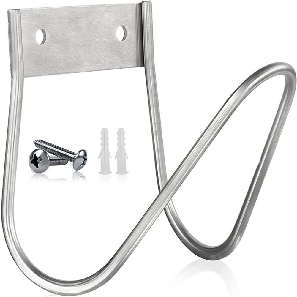 Garden Hose Holder Stainless Steel Small Wall Mount Garden Hose Hook, Ideal for Water, Air, Hydraulic Hose, Ropes, Extension Cords Heavy Duty & Rust Proof