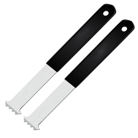 Paver Removal Tool, 2 Pcs Paver Puller Tool With Double Joint Scraper, Micro-Tooth Groove And Non-Slip Rubber Handle, Paver Extractor Tool For For Garden, Lawn, Patio, Brick, Block & Paver Replacement