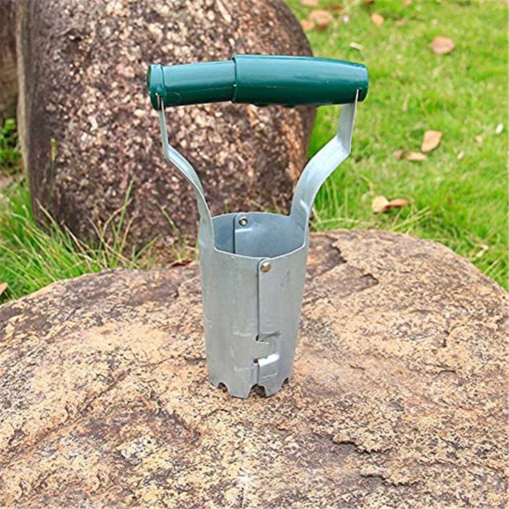 2 pack Bulb Planter, Bulbs Transplanter Designed for Automatic Soil Release with Depth Marker for Dgging Holes and Planting Tool for Tulips, Daffodils, Dahlias