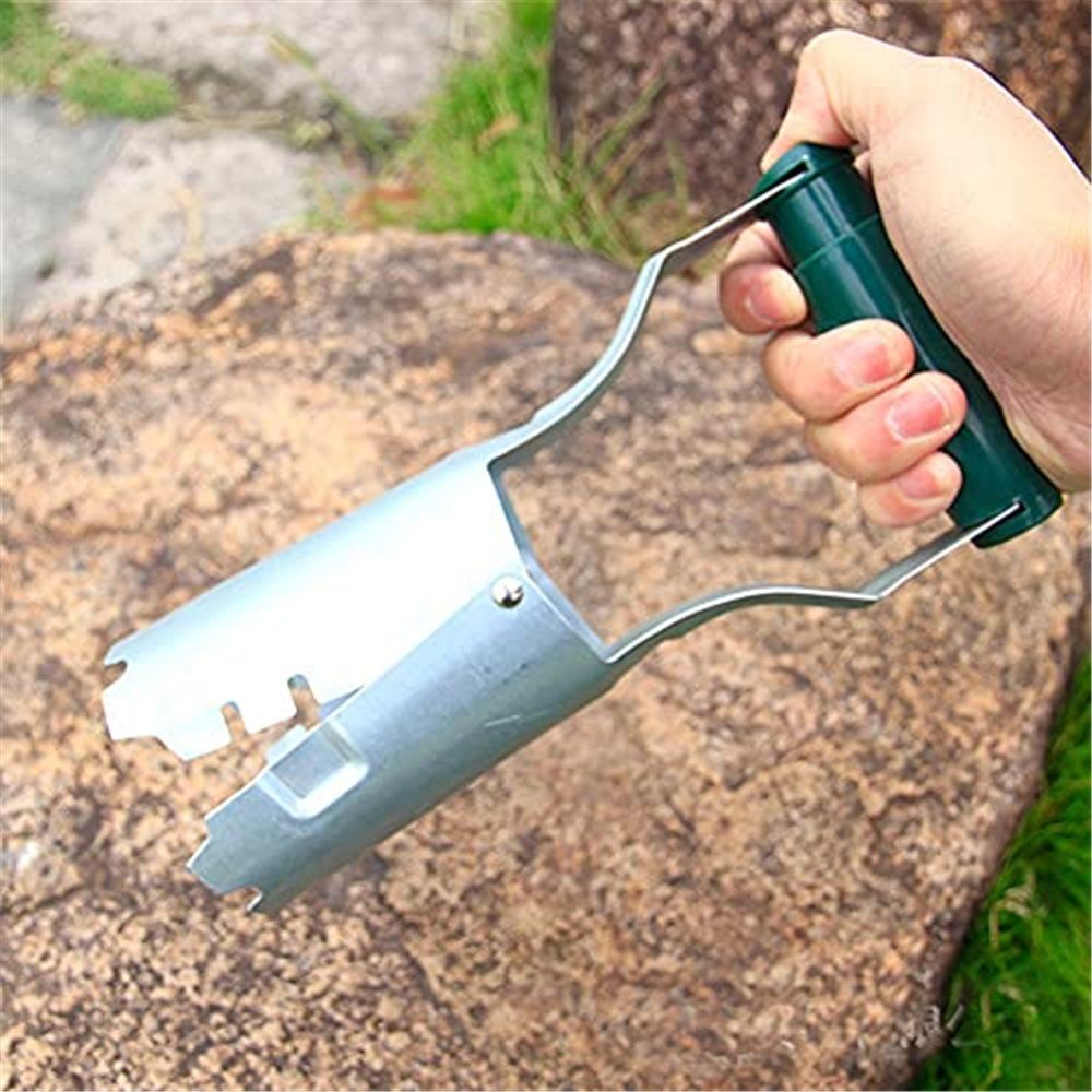 2 pack Bulb Planter, Bulbs Transplanter Designed for Automatic Soil Release with Depth Marker for Dgging Holes and Planting Tool for Tulips, Daffodils, Dahlias