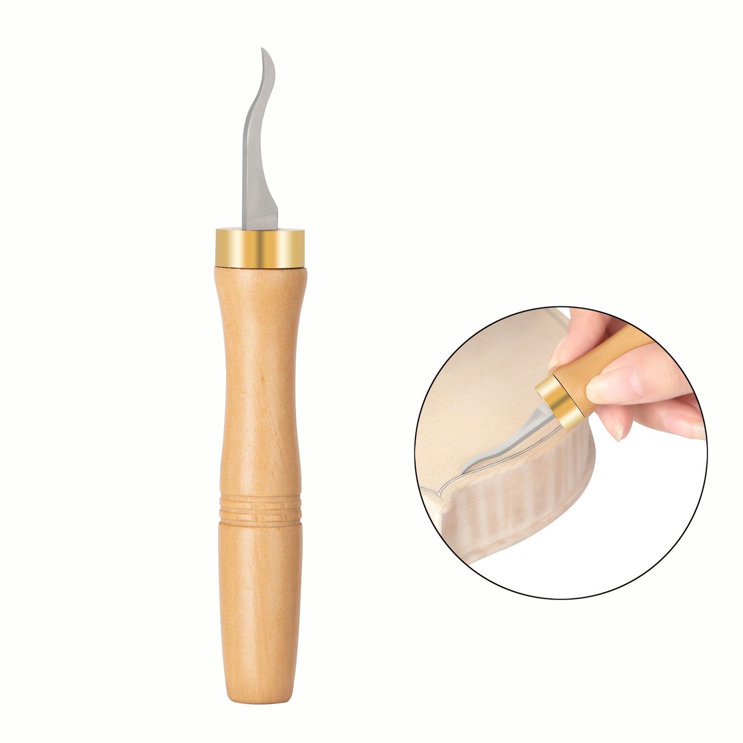 1set Brass Purfling Tools Inlay Inlaid Groove Carver Knife Luthier Tools for Making Violin Viola (including violin string cutter and kick string cutter)