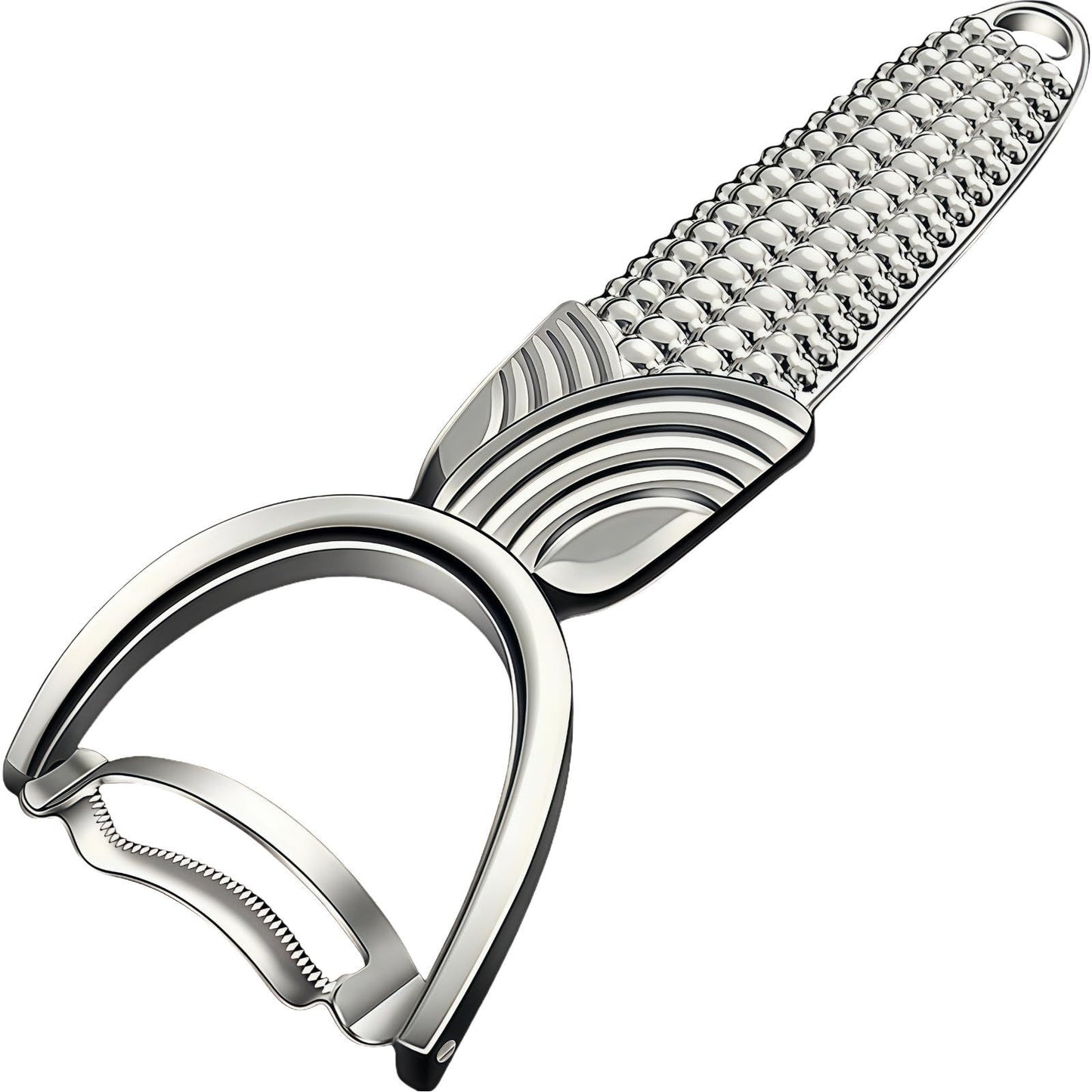 Corn Peeler and Cob Stripper Tool - Stainless Steel Kernel Remover & Cutter for Corn on Cob Stainless steel corn planer, kitchen corn peeler, household planer