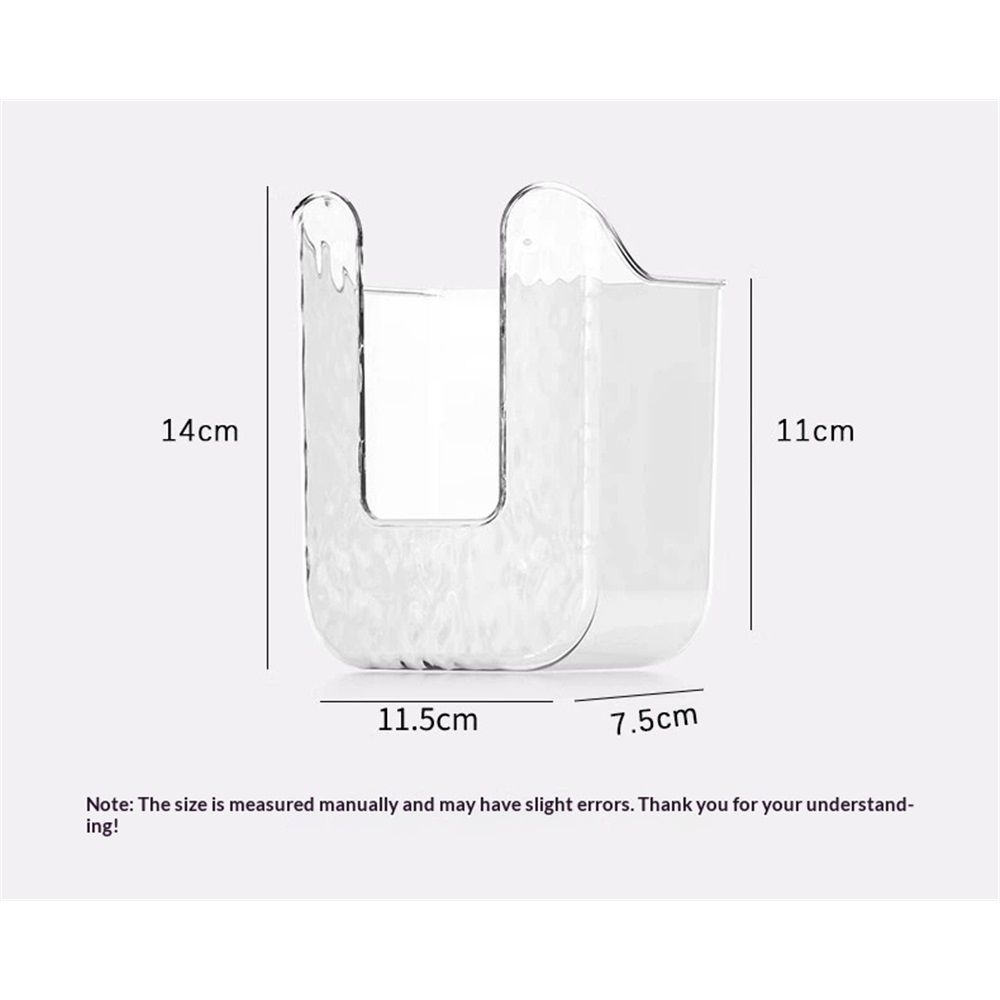 2 Pcs Bathroom Toilet Wall-Mounted Wet Wipes Dispenser Kitchen Wipes Wall Mount Storage Box (Transparent White)
