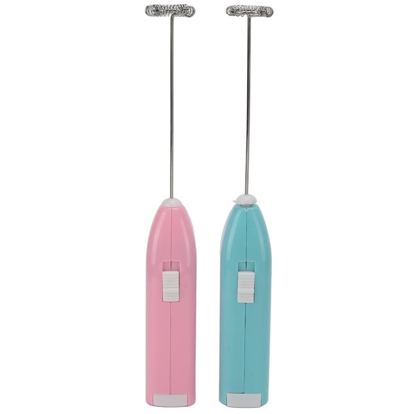 Blue electric milk frother handheld coffee stirrer, portable milk frother, suitable for lattes, cappuccinos, and home use as a whipping iron/whip.