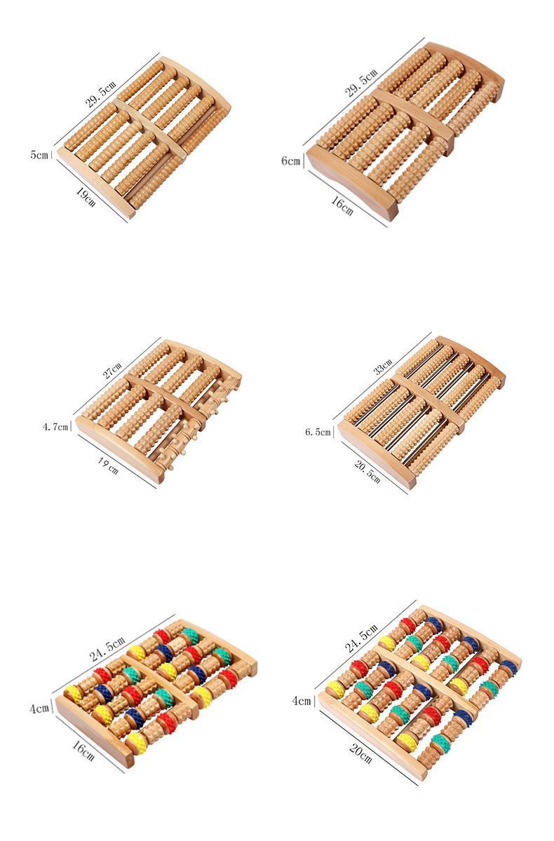 Rolling Foot Pressure Point Massager, Large Six-Row Structure, Boost Foot Blood Circulation, Wonderful Wellness Present