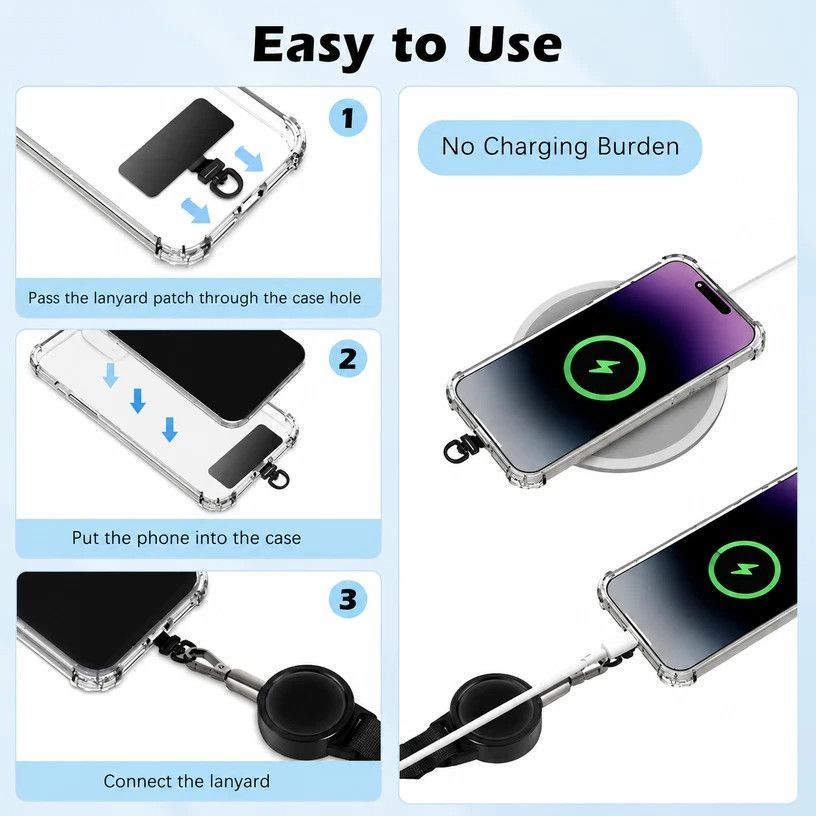 Square Snap Buckle Retractable Lanyard, Stretch Pull Key Strap, Multi-Purpose Webbing Accessory For Mobile Phone, Keys & Luggage