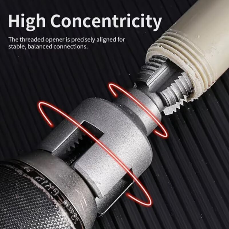 and Integrated Internal and External Pipe Threading Tool and, Pipe Repair and Dfayu Suitable for Electric Drill Thread Cutting, 0.5 in, 0.75 in