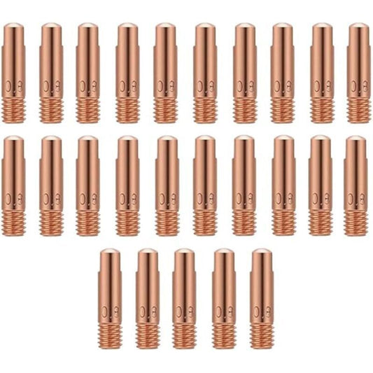 25 Pcs Contact of Nozzles of for Nozzle a Gas and Gas Without Torch of Welding MIG and MAG Consumables a MIG Welder MIG