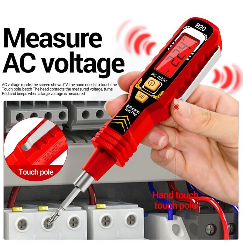 Testeur of Tension Tool for Electricite Multimetre Digital of Test Electric Localisateur of Disjoncteur with Light LED