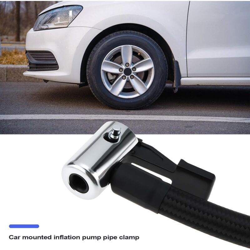 Adapter of Hose of Inflation of Tire M6 for Mandrin a Clamp for Nozzle of Tire Car Motorcycle Bicycle Connector of Hose of Pump a Air, 40cm