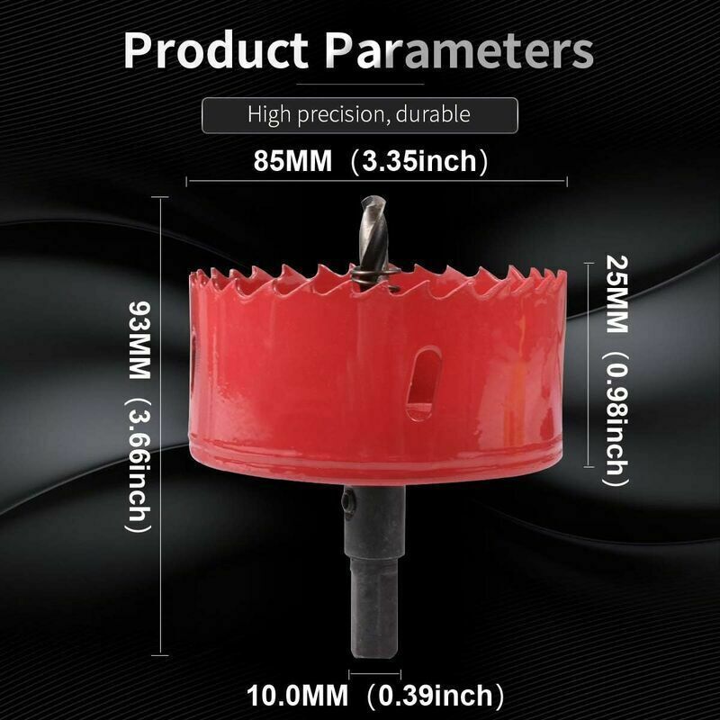 Bi Wood, Hose Drywall, Plastic Aluminum, Fiberboard of Metal Hole Saw Hole Saw for Iron, 85mm