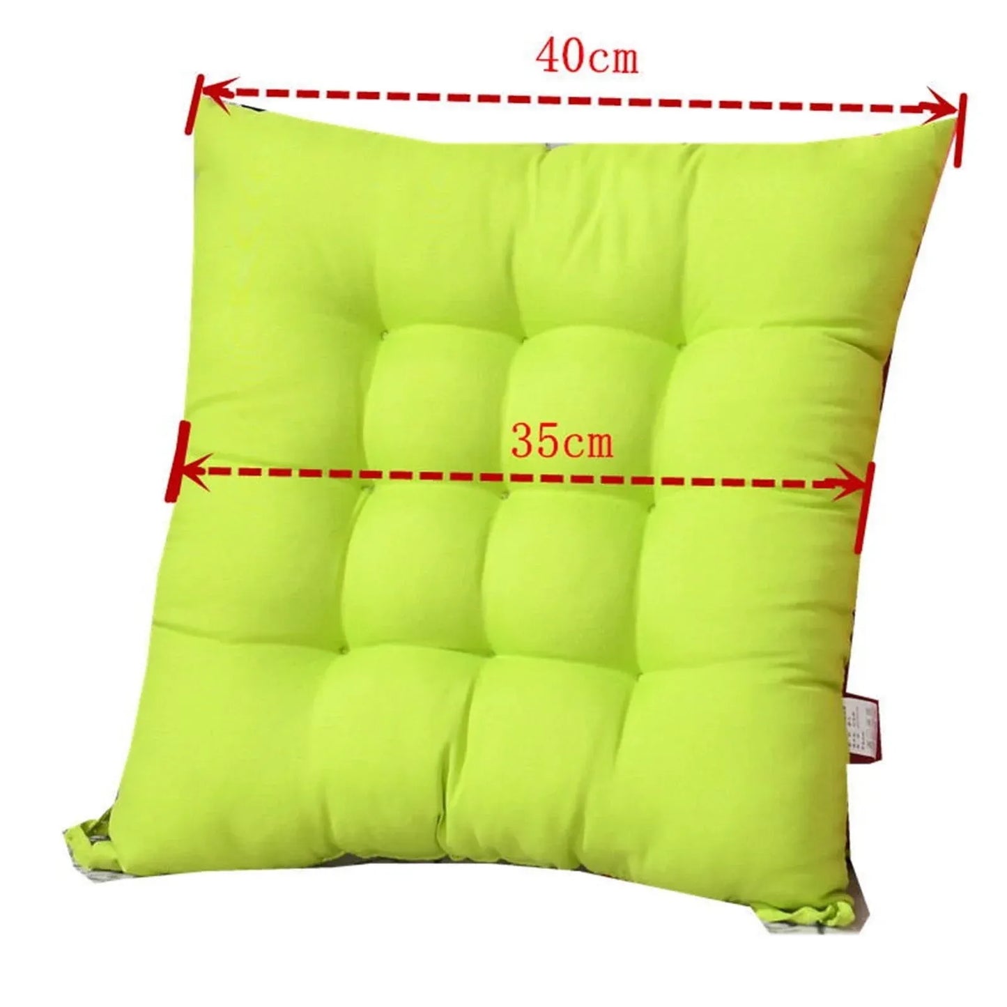 Red Chair Seat Cushion With Ties for Indoor Outdoor Patio Furniture Garden Home Office