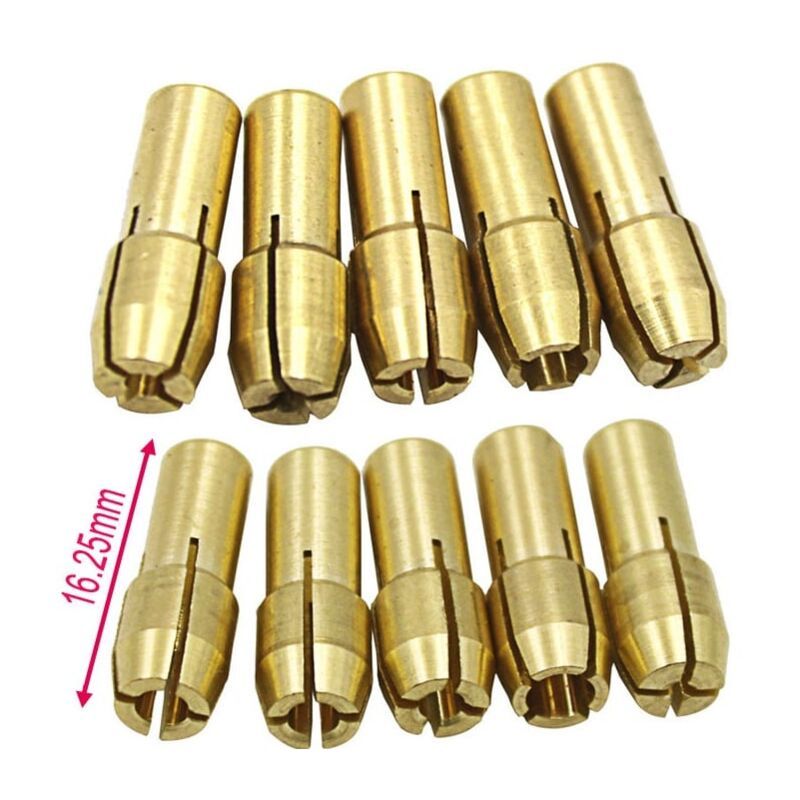 10 Pack Electric Grinder, 3 Jaw Brass Drill Chuck, 3.2mm