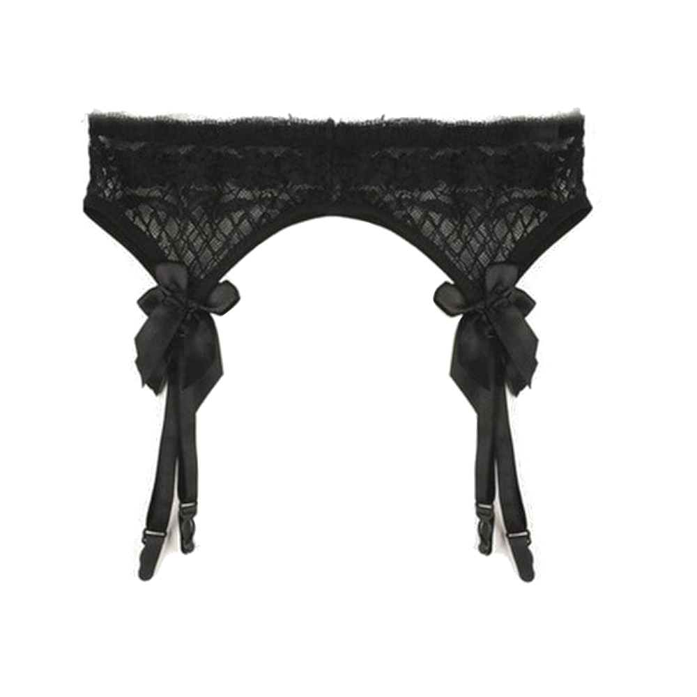 House Of Dasein Lace Top Stockings Garter Belt Erotic Lingerie Bdsm Fetish - Black - Garters